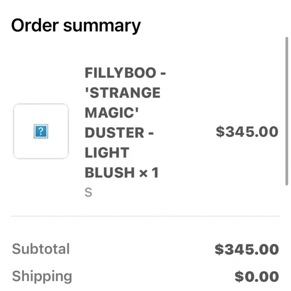 FILLYBOO - strange magic duster dress light blush size SMALL EXTREMELY RARE - Picture 9 of 10